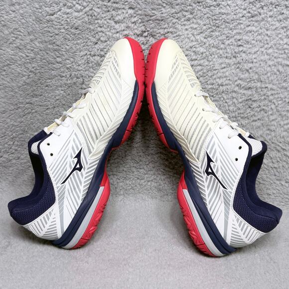 Mizuno Wave Exceed Tour 3 AC Mens Size 11.5 Tennis Pickleball Shoes White Navy - Picture 6 of 9